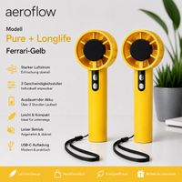 AeroFlow Pure Longlife Ferrari-Gelb USB MINI VENTILATOR AKKU
