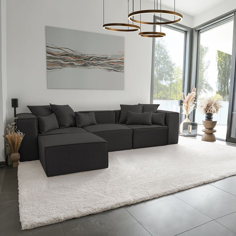 Divani: 21557 - Modulares Sofa VANES L - Anthrazit Couch – Nuovo e nell'imballaggio originale da Wallenwil venduto da toesstal-vertrieb 2