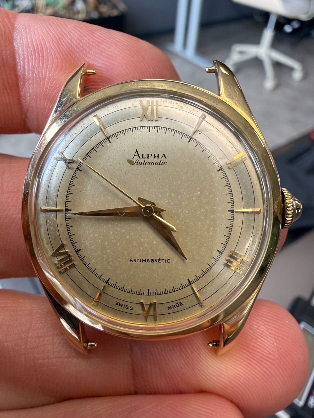 Orologi: Alpha Automatic 36mm 18K Gold Vintage – Usato da Balerna venduto da LabOr_Pesciallo_SAGL