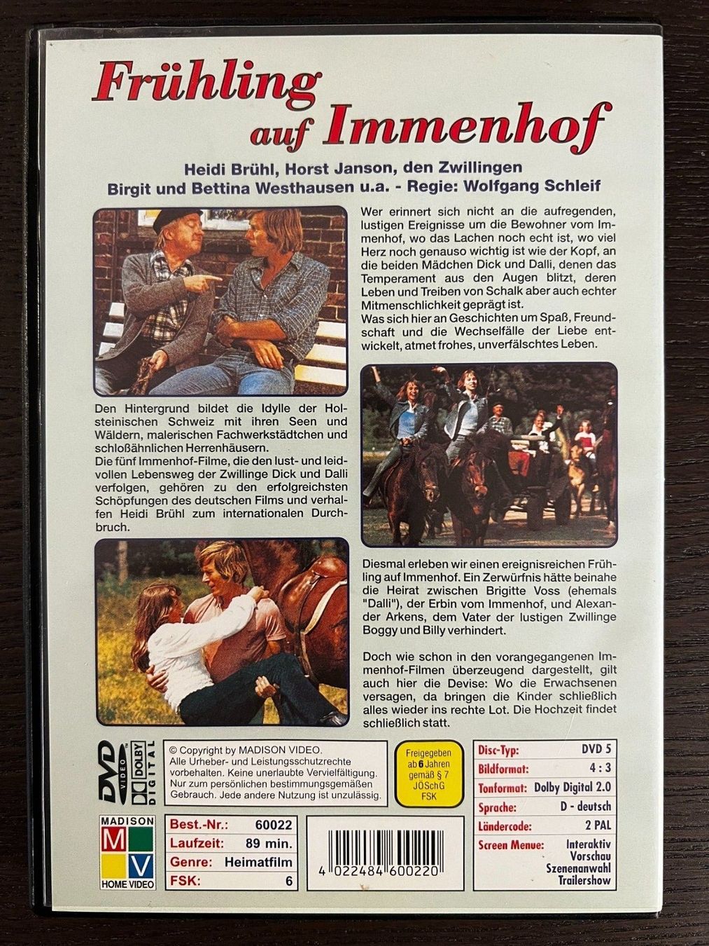 Tutti i DVDs: Frühling auf Immenhof – Usato da Zürich venduto da FilmFreunde 1
