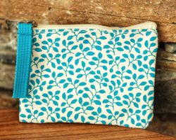 Etui / Beutel / Portmonnaie weiss/blau NEU