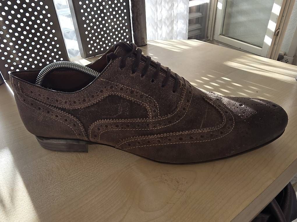 Scarpe da uomo: Full-Brogue-Oxford Schuhe - Navyboot  – Usato da Buchs LU venduto da san_df8f