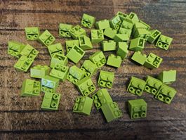 lego 3660 lot de 50 pièces Lime Slope, Inverted 45 2 x 2
