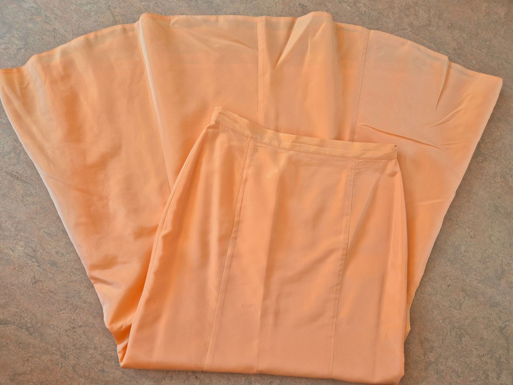 Gonne: ROCK MAXIROCK DESIGNER BASIC 36 S APRICOT TOP ZU BLUSE – Nuovo (secondo la descrizione) da Elsau venduto da the-colorful-side 2