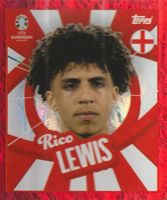 EURO 2024 Topps sticker Player To Watch Foil Red RICO LEWIS