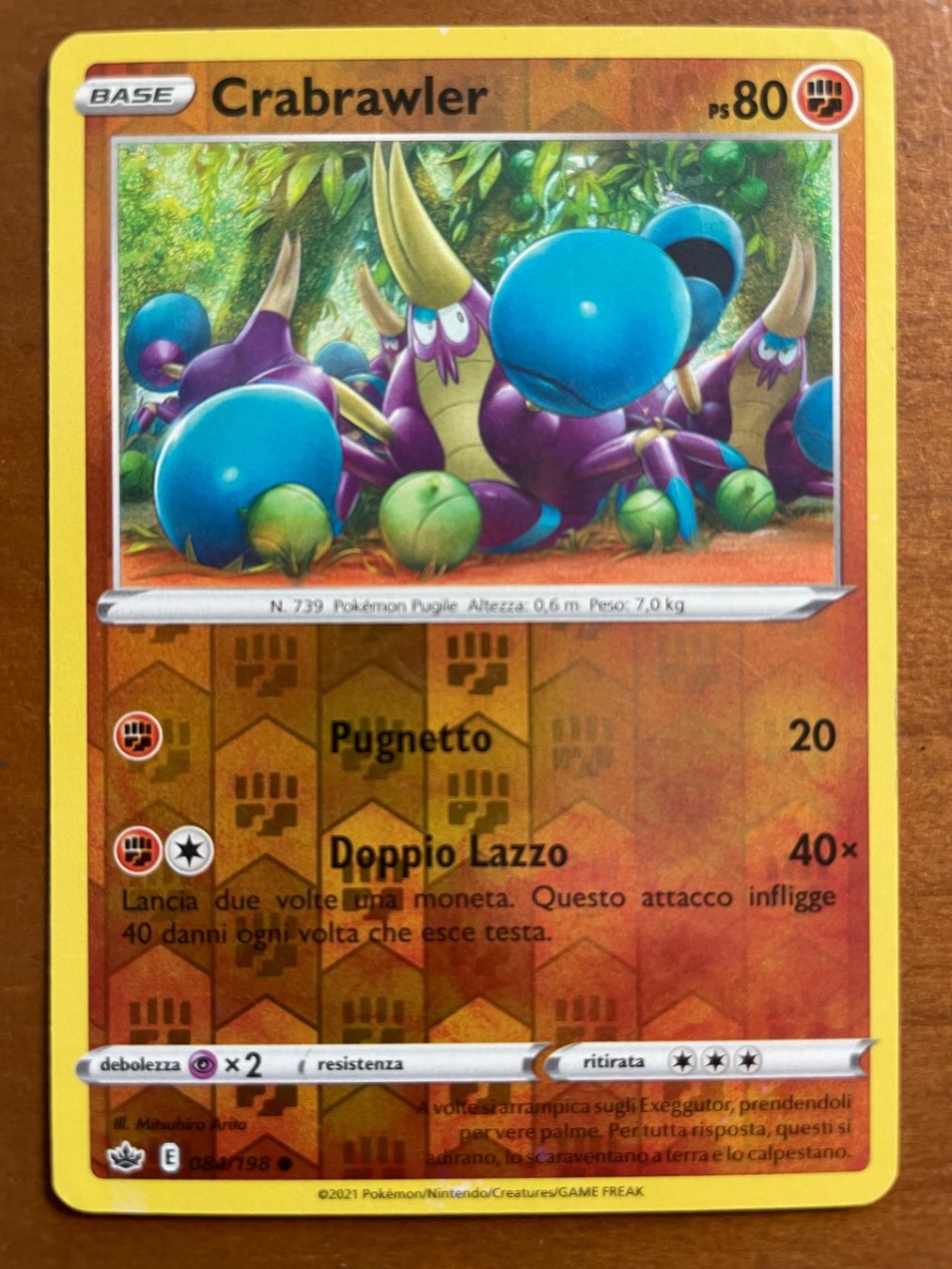 Pokémon Carte collezionabili: Pokemon Crabrawler Reverse (Versand gratis) – Nuovo (secondo la descrizione) da Chur venduto da Angerson