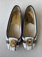 Michael Kors Fulton Moc Schuhe WHT/NAVY Grösse 8.5M