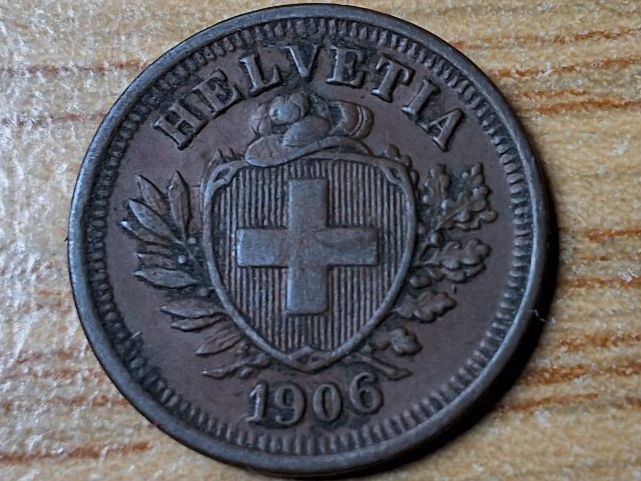 Alle Münzen: 1 Rappen 1906 - sehr schön! – Gebraucht aus Münchenstein von purbach1 6