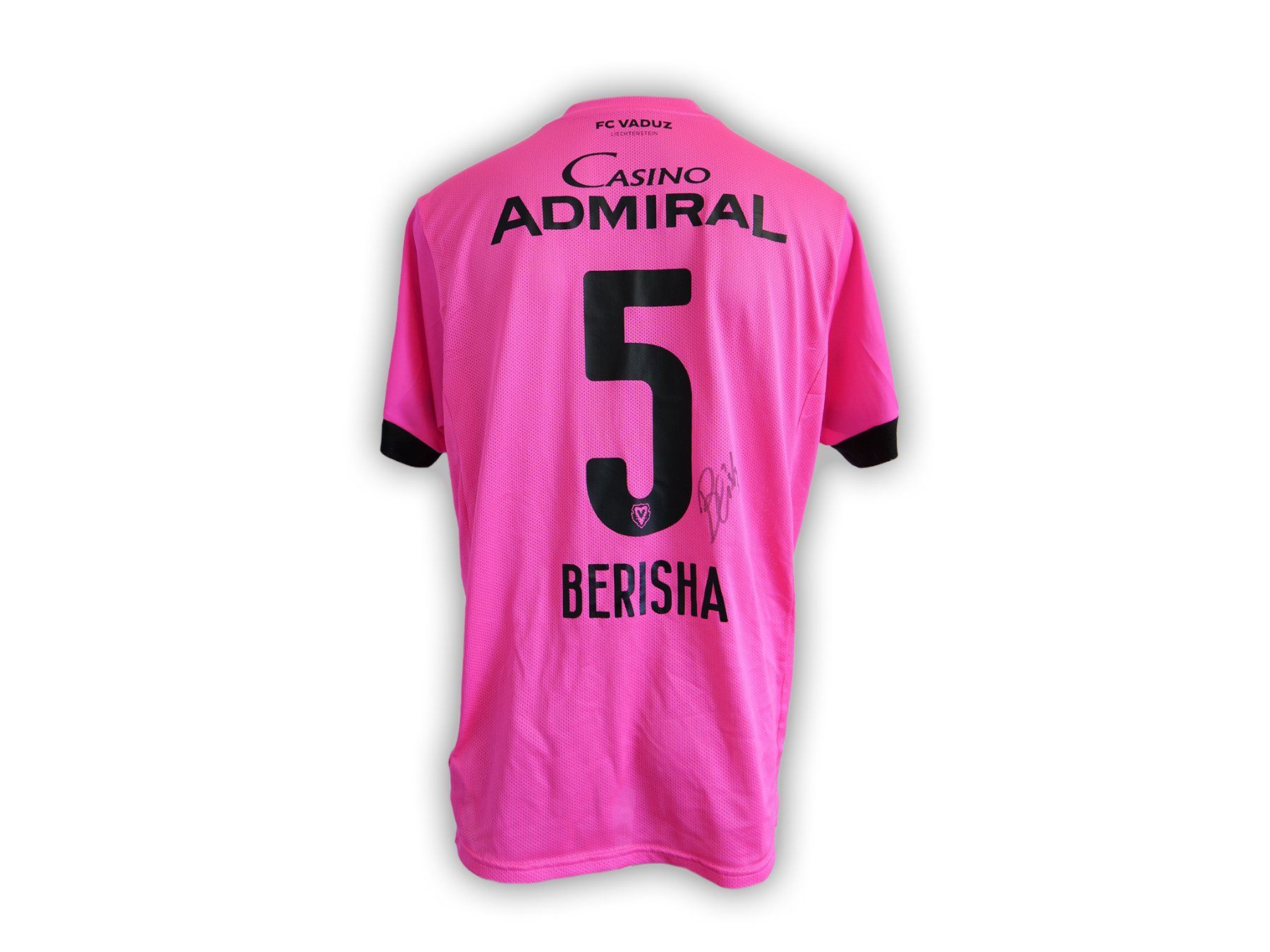 Puma Leibchen & Hosen: FC Vaduz Matchworn Sondertrikot "5-BERISHA" – Gebraucht aus Vaduz von fcvaduz1932 1
