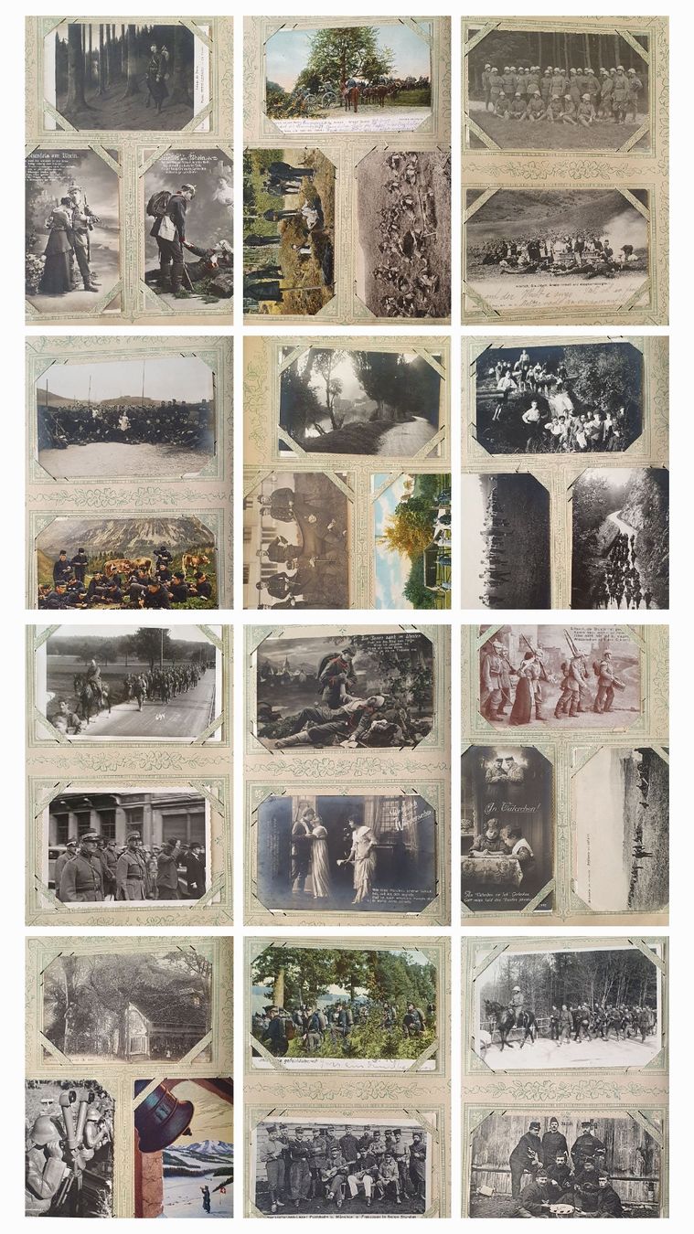 Cartoline postali: Album mit 194 Ansichtskarten Militär – Usato da Kreuzlingen venduto da Rschweiz1 2