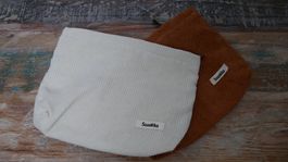Cord Necessaire Täschchen beige braun