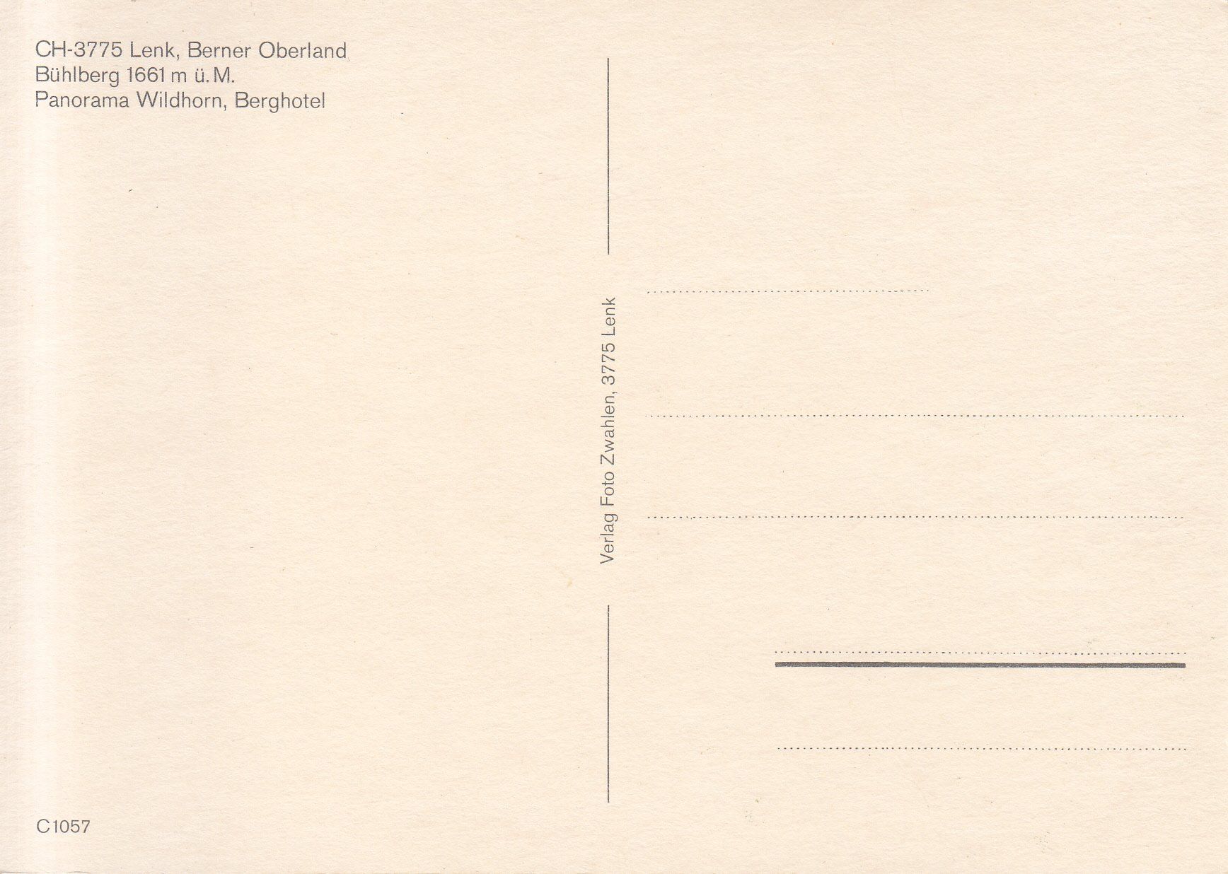 Cartoline postali: Lenk Bühlberg ca. 1970 – Usato da Bürglen TG venduto da StampGraf 1