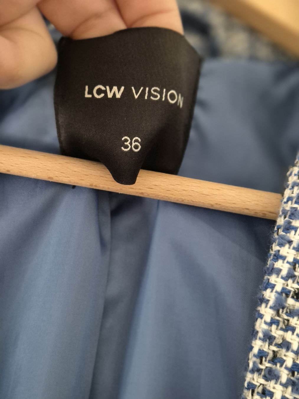 Giacche: Blazer LCW Vision Blau kariert Grösse 36 – Nuovo e nell'imballaggio originale da Zürich venduto da mit_jz2x 1