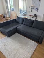 Ecksofa mit Schlaffunktion und Bettkasten anthrazit