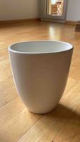 Vase weiss Keramik oval guter Zustand