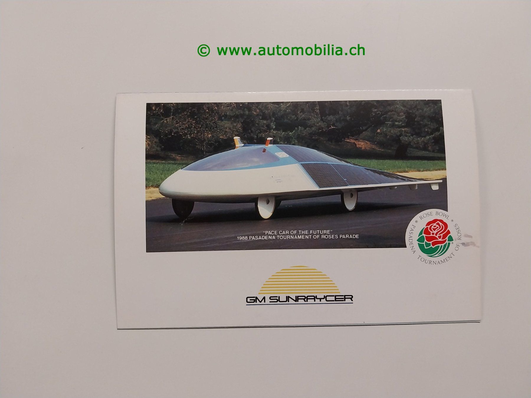 GM Documenti: GM Sunraycer Concept 1987 Prospekt englisch – Usato da Weingarten-Kalth venduto da Bettelbruenneli 2