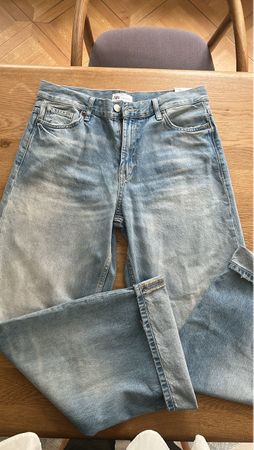 ZARA Baggy Wide Leg Jeans Hose Denim neu