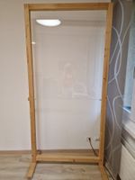 Trennwand/  Holz-Gestell/ Plexiglas