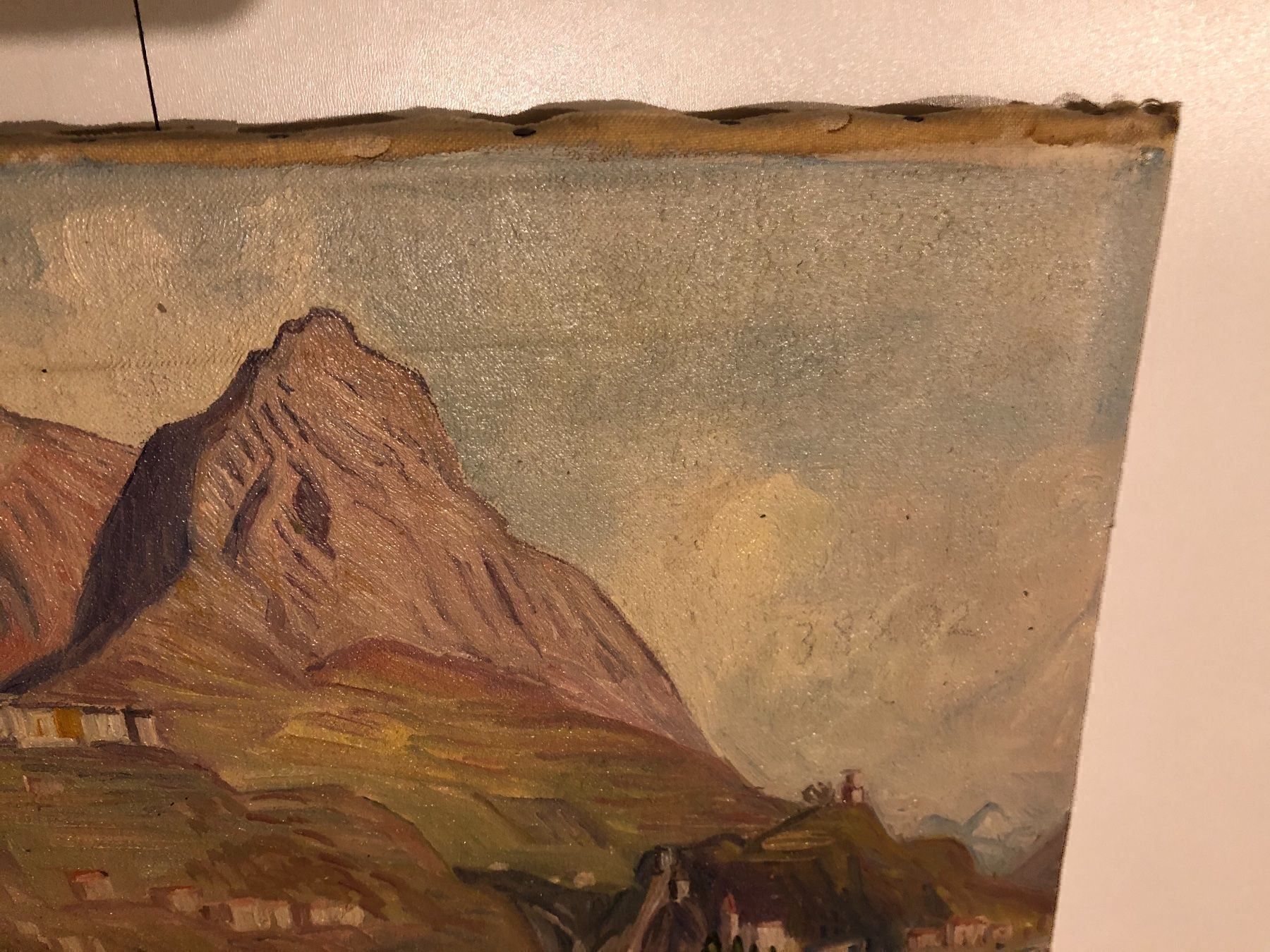 Gemälde: Landschaftsgemälde Italien Berg, Dorf – Gebraucht aus Hirzel von pjn_d7xp 4