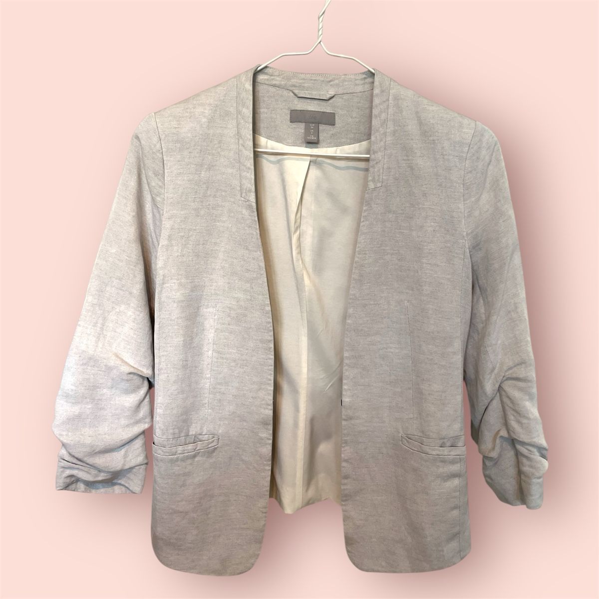 H&M Jacken: BEIGE LINEN BLAZER FROM H&M XS – Gebraucht aus Zürich von lydia.joray