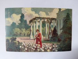 Alte Künstler Postkarte, Wiener Kunst, Top!