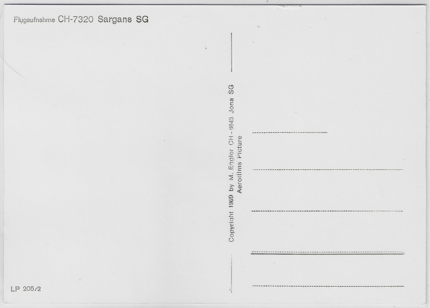 Cartoline postali: Flugaufnahme Sargans SG – Antico da Ettingen venduto da Kartenplanet 1
