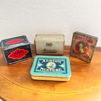 Alte Zigarren Tabak Blechdose Vintage Reklame Blech Dose