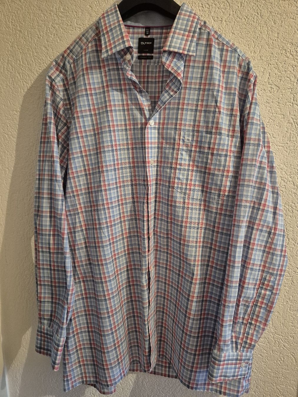 Camicie: OLYMP -Herrenhemd/Karomuster -Gr.44 – Usato da Neuhausen venduto da gud_sx99