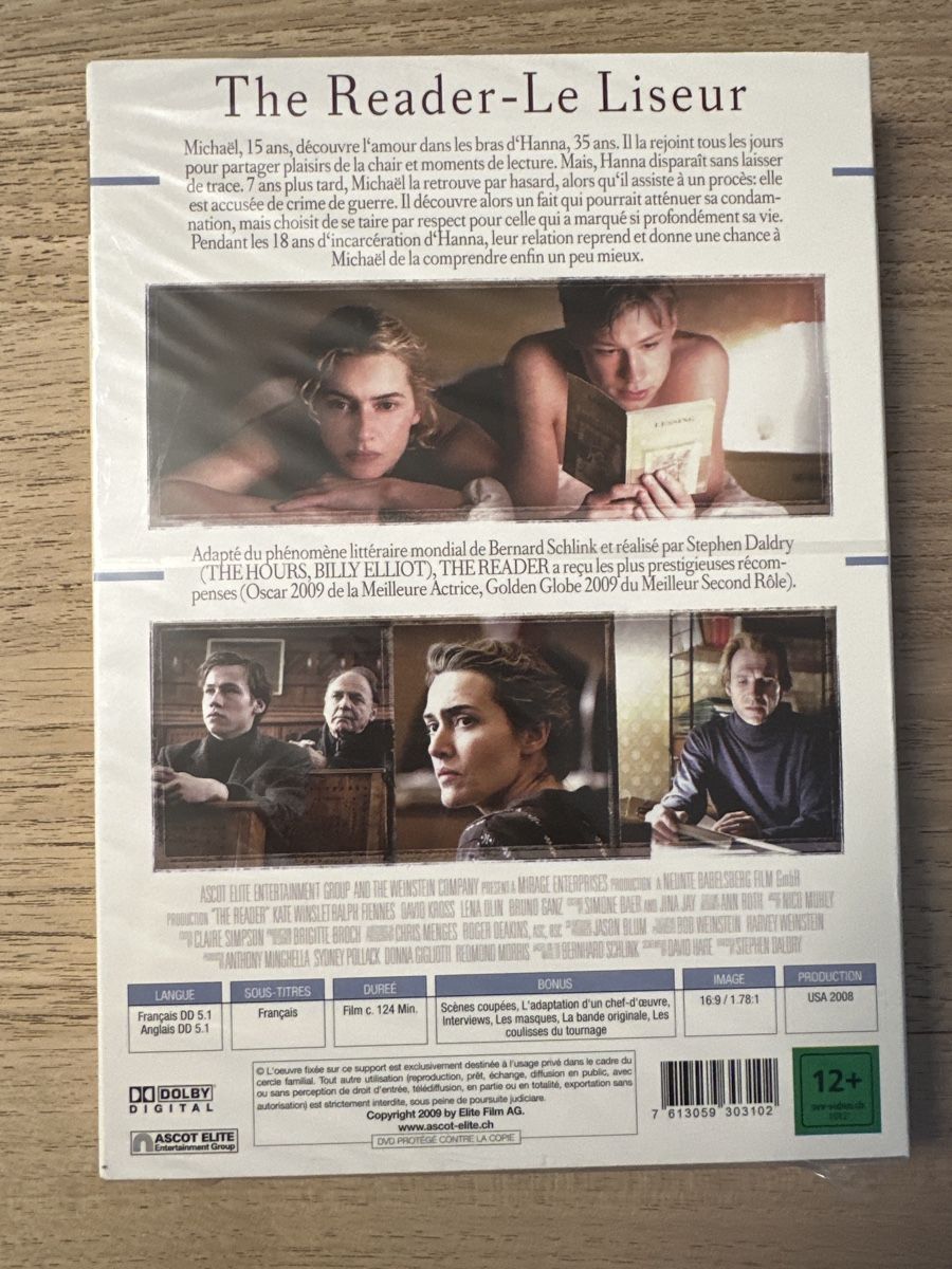 Tutti i DVDs: DVD "The Reader" - Edition 2 Disques - Gagnant Oscar! – Nuovo e nell'imballaggio originale da Leytron venduto da TipTop1912 1