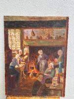Super tableau peint sur toile représentant des scènes de vie