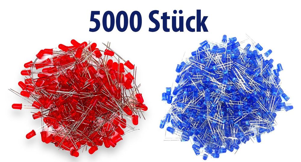 100 Stück 3 Mm Rote LED Dioden Klar – Super Hell, Für Arduino, Basteln & Elektronik