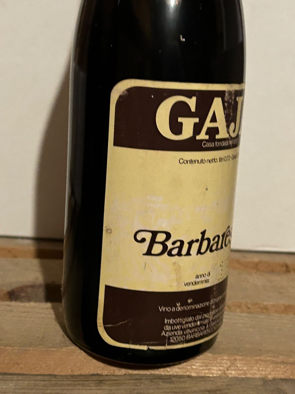 Wein: Exceptionnel GAJA Barbaresco 1968 – Neu (gemäss Beschreibung) aus Roche VD von avediscipule 2