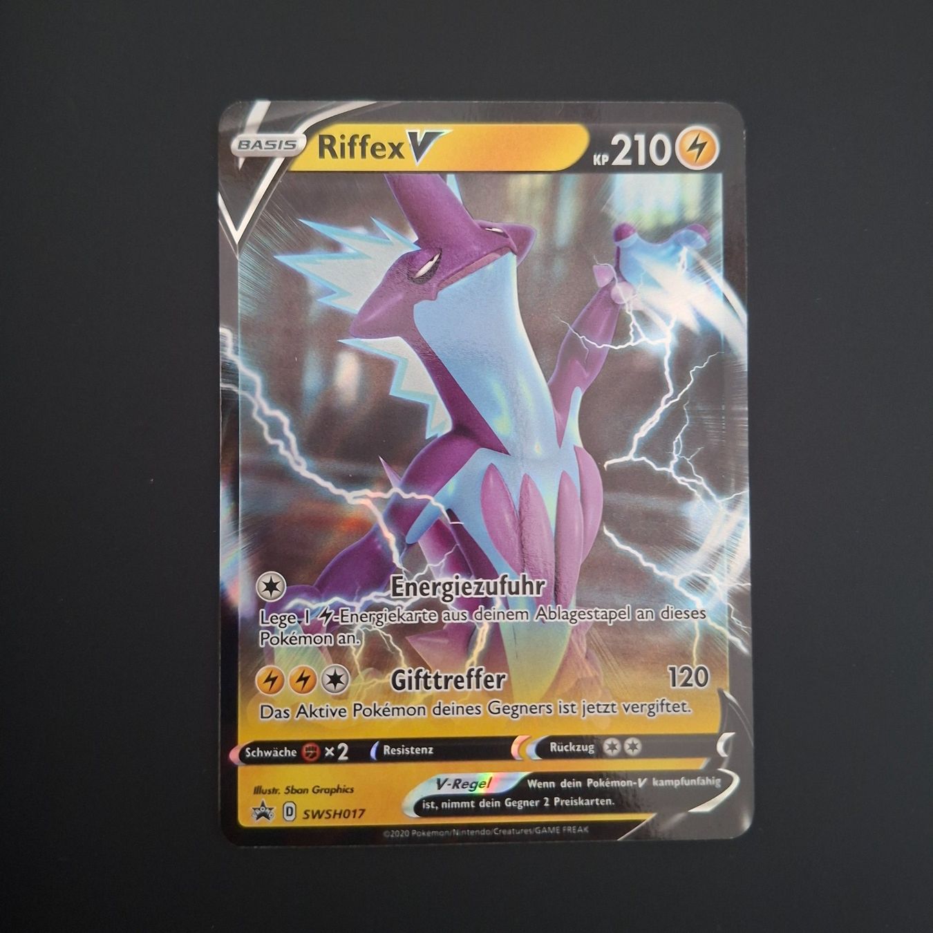 Pokémon Carte collezionabili: Riffex V SWSH017 DE – Usato da Biasca venduto da Sara_Poke123