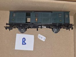Konvolut B mit Buco SBB Postwagen 55/41, grün