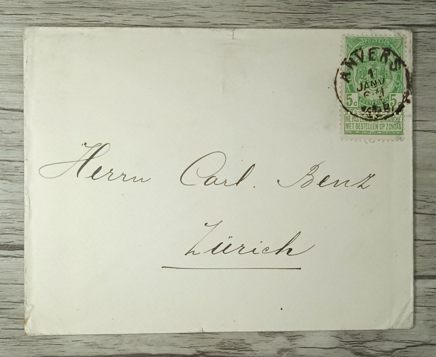 Tutti i francobolli: TR45 Enveloppe + Timbre Belgique – Usato da Cousset venduto da Patrick_Collections