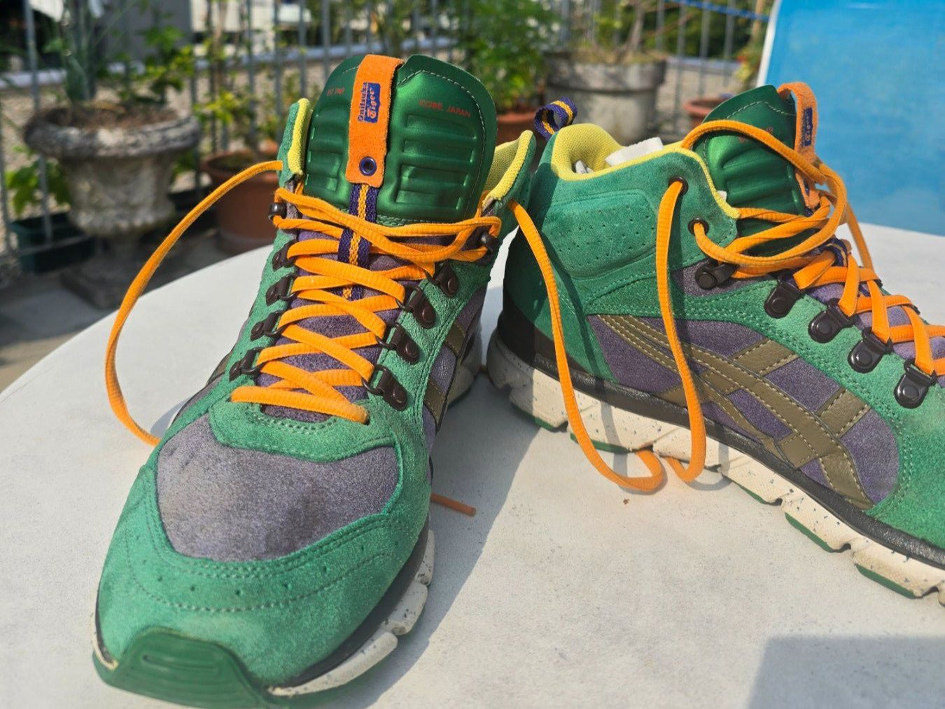 Onitsuka Herrenschuhe: Grüne Onitsuka Tiger, hohe Sneaker, Grösse 44 – Gebraucht aus Zürich von Tcrush 2