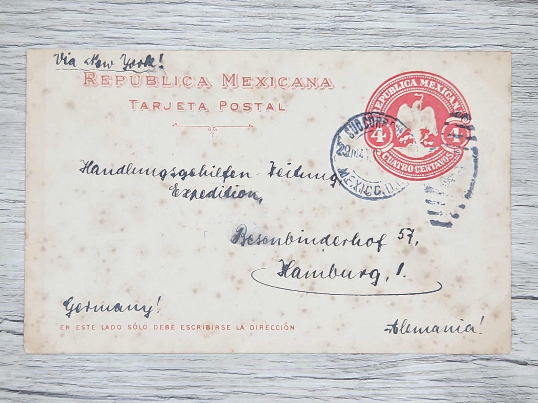 Tutti i francobolli: CL16 Carte Postale + Timbre Mexique 1911 – Usato da Cousset venduto da Patrick_Collections