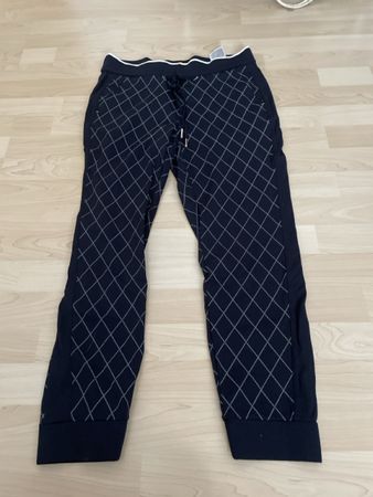 Street one Hosen im joggingstyle Gr36/ 28 dunkelblau weiss