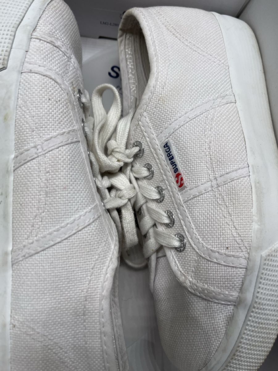 Superga Scarpe da donna: Superga Sneaker, Weiss, Gr. 38, Canvas – Usato da Rueschlikon venduto da Smash2000 3