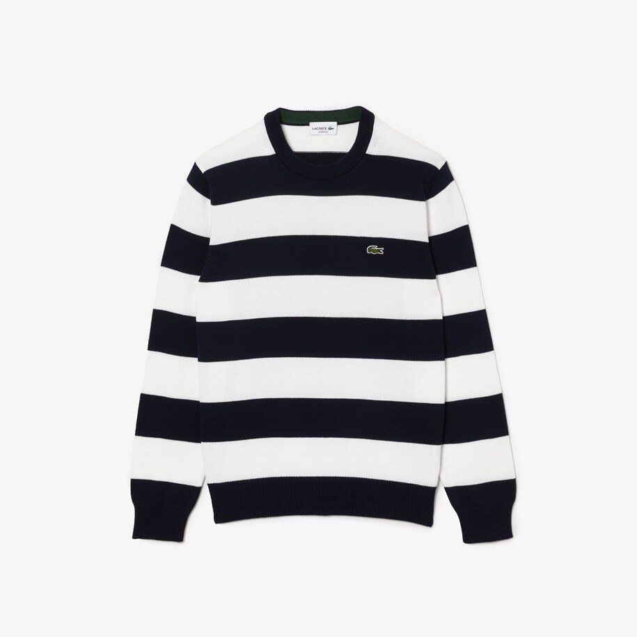 Lacoste Maglioni & Felpe: Lacoste Sweater Pullover Striped L Gestreift – Nuovo e nell'imballaggio originale da Schaffhausen venduto da mar_mfl9