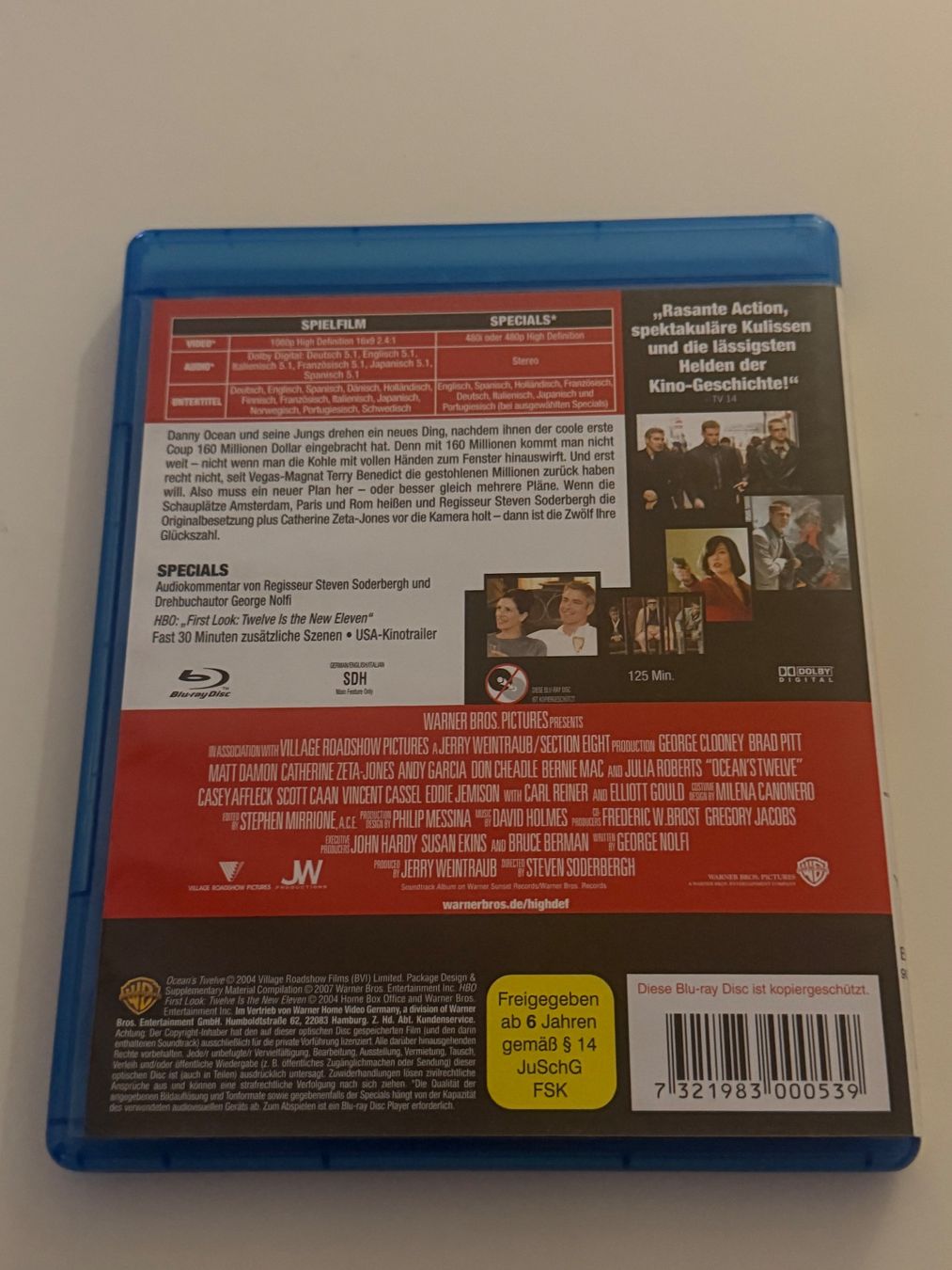 Tutti i DVDs: Ocean's Twelve Blu-Ray - Top Zustand – Nuovo (secondo la descrizione) da Altstätten SG venduto da sheamus 1