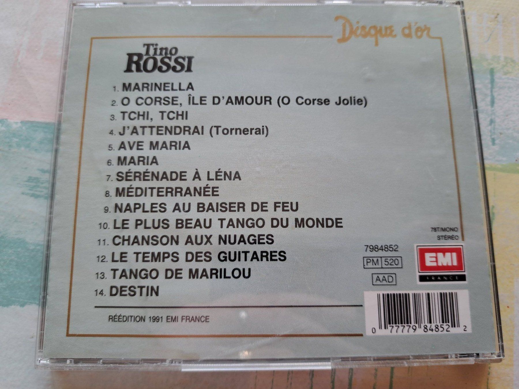 CDs: Cd Tino Rossi - Disque d'or  – D'occasion à Pully par bro_n52j 1