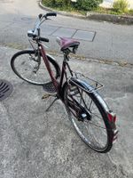 Damenvelo rot gebraucht 28 Zoll. (50er Jahre)