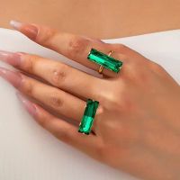 Zwei - Statement-Ring, 14 vergoldet verstellbar, Top!