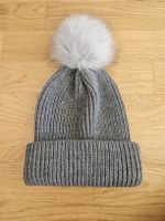 Bonnet Vero Moda gris avec pompon taille unique, neuf