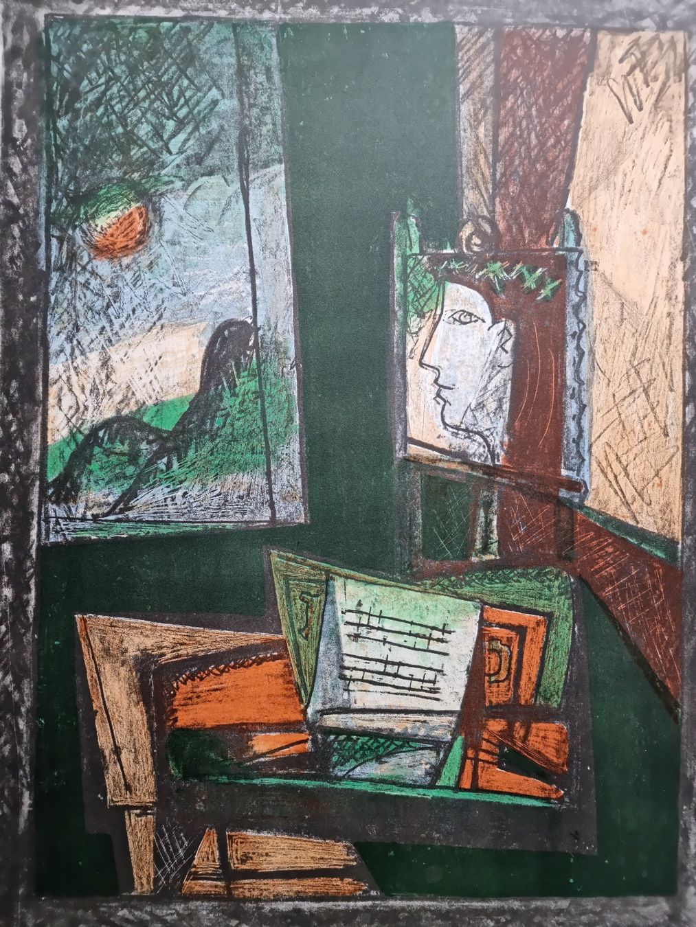 Grafica & Litografie: MAX TRUNINGER LITHOGRAPHIE SIGNIERT NUMMERIERT – Usato da Gersau venduto da grafik-kunst 1