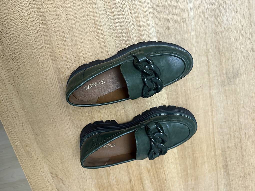 Scarpe da donna: Catwalk Chunky Loafer grün – Usato da Schaffhausen venduto da Goni17 1