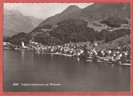 Unterterzen am Walensee - Flugaufnahme ca. 1955
