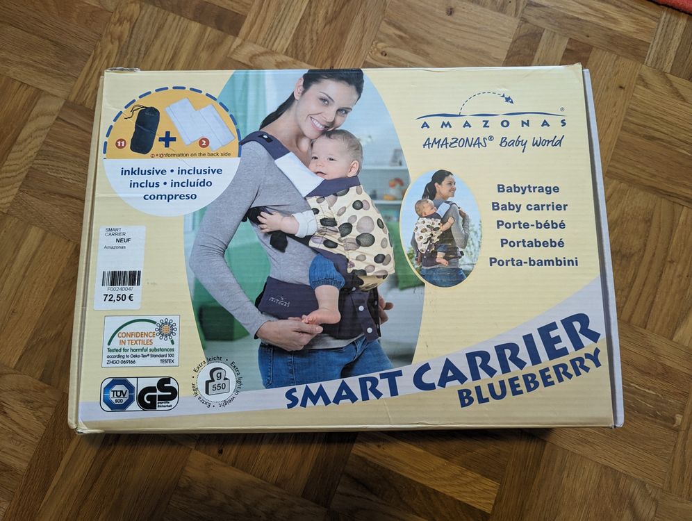 Porte bébé cheap smart carrier blueberry