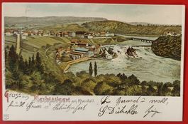 Gruss aus Neuhausen am Rheinfall 1905